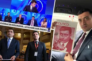 Val de ironii pe internet după tentativa lui George Simion de a vorbi în franceză la un post TV din Franţa: „Nous voulons o încetare urgentă a acestei bataille de jeu dimanche, a la urne, s’il vous plaît!”