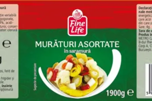 Alertă ANSVSA: Murături retrase din magazinele Metro din cauza prezenței unor alergeni