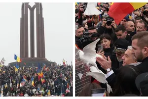 Simpatizanții lui Călin Georgescu s-au adunat de Ziua Unirii Principatelor în Parcul Carol din București