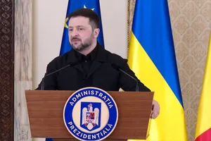 Zelenski, aflat la București, a mulțumit României și lui Nicușor Dan pentru sprijinul acordat Ucrainei