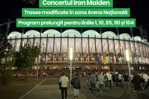 Iron Maiden pe Arena Națională: STB modifică traseele mai multor linii și prelungește programul de circulație
