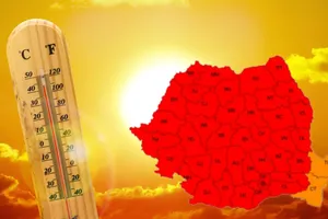 România sub asediul caniculei. Cod roșu în 35 de județe și temperaturi de până la 41 de grade Celsius