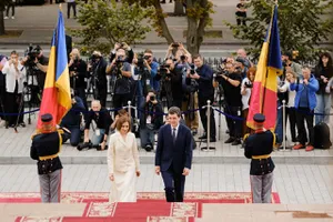 Nicușor Dan, primit de Maia Sandu la Chișinău. Cei doi președinți participă la ceremoniile dedicate Zilei Independenței