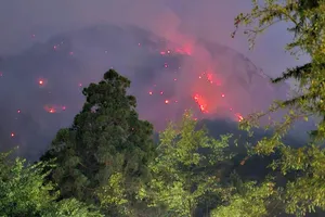 Incendiu de proporții în Rezervația Domogled. 400 de hectare au ars, iar flăcările se apropie de Băile Herculane