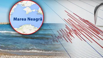 Cinci cutremure la Marea Neagră în aproape patru ore. Epicentrul a fost aproape de mal
