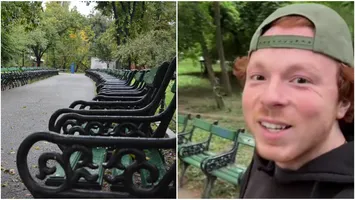 Un turist american a rămas surprins de băncile din Parcul Cișmigiu. ”Cel mai ciudat lucru pe care l-am văzut”