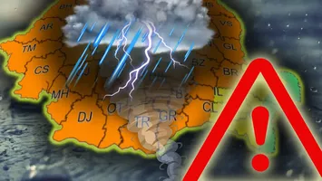 Cod portocaliu de vreme severă. Vijelii puternice, grindină și ploi torențiale, zonele vizate de alerta ANM