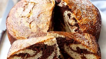 Prăjitură marmorată de post – Cum să o prepari cu doar câteva ingrediente