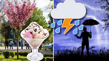 Prognoza meteo weekend. Vreme la extreme, cu trecere bruscă de la vreme de plajă la furtuni violente. Dimineaţa, ceaţă şi brumă!
