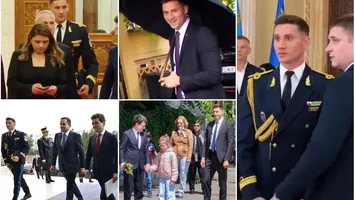 Chipeșul SPP-ist al președintelui Nicușor Dan a primit în dar o baladă: „Te-aș duce în codru des/Semizeu picat din stele/Și ți-aș cânta un eres/Despre dragoste pe piele”