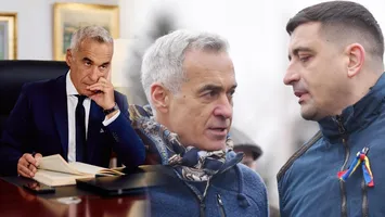 Călin Georgescu vorbește în dodii și refuză să-i pronunțe numele lui George Simion: „Protejatul meu mai tânăr/ Cu bursa grâului la Brăila ai cucerit totul”