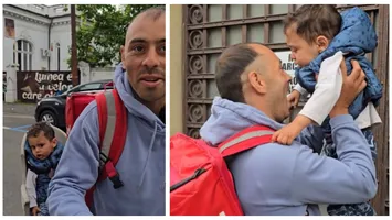 Tăticul livrator care a uimit România! Povestea lui Aurel a impresionat mii de români