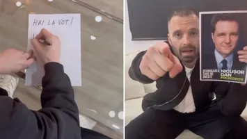 Sebastian Stan și-a exprimat susținerea pentru candidatul independent Nicușor Dan în turul 2 al alegerilor prezidențiale: „Hai la vot! Nu va fi ușor, dar va fi Nicușor! România, te iubesc!”