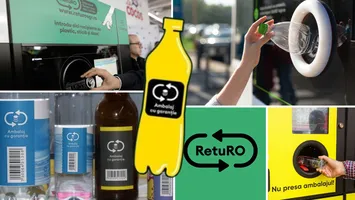 A început campania „SGR la dublu”, vouchere de 1 leu pentru fiecare ambalaj returnat. Este nebunie, curierii îţi iau sacul de la uşă şi plătesc pe loc!