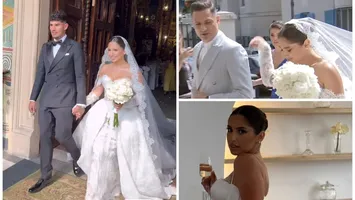 Nunta anului în fotbal! Florinel Coman și Ioana s-au căsătorit! Primele imagini de la eveniment, Gigi Becali s-a numărat printre invitați
