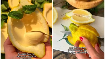 Desertul cu lămâi care a cucerit TikTok-ul. Se prepară din 3 ingrediente și este extrem de cremoasă