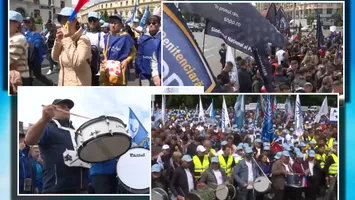 Protest la Cotroceni. Sute de sindicaliști, revoltați de măsurile de austeritate. Cosmin Dorobanțu, șeful sindicatelor din penitenciare: „Nu vrem să plătim dezmățul clasei politice, amantele și lipitorii de afișe ale partidelor”