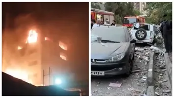 Război în Orientul Mijlociu. HAOS, FLĂCĂRI ȘI FUM. Cum arată Teheranul după atacul israelian de vineri dimineață VIDEO