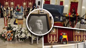 Imagini dureroase de la priveghiul lui Mihai Leu. Familia și apropiații îi aduc marelui campion un ultim omagiu