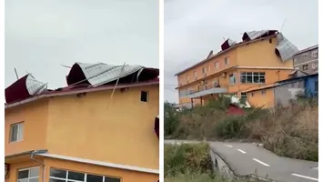 Rupere de nori, vijelia a smuls acoperişuri. ANM a emis COD GALBEN