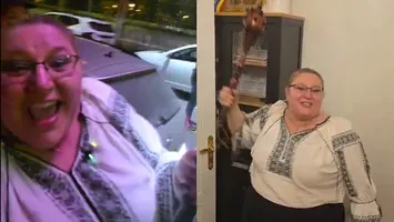 Diana Șoșoacă a dat petrecere cu artificii și formație lângă Ministerul Afacerilor Externe, de ziua ei de naștere. I-a umilit pe jandarmi când au rugat-o să nu mai facă tărăboi: „Nu am de ce să mă liniștesc! E ziua mea! La revedere!” VIDEO