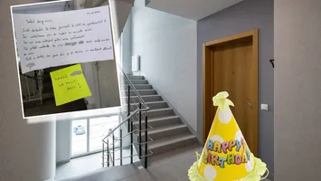 O studentă la Medicină în Cluj a pus anunț la scara blocului că urmează să dea petrecere de ziua de naștere. Reacția neașteptată a vecinilor: „Îmi tot bate cineva la ușă”