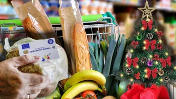 Cardurile de alimente, încărcate înainte de Crăciun. Primele județe în care s-au livrat banii