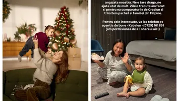 Alina Ceuşan, postarea despre bona filipineză care a topit inimile fanilor pe reţelele de socializare: „Florence e ca o prietenă bună!”