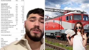 Șocant! Cât câștigă un mecanic de locomotivă CFR? Avem fluturașul