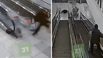 Haos într-un magazin din Rusia: O femeie a fost doborâtă de o „avalanșă” de cărucioare împinse de un angajat