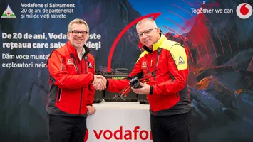 Vodafone și Fundația Vodafone donează echipamente în valoare de 150.000 EUR către Salvamont România