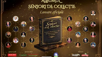 Albumul „Seniori de colecție” se lansează la București. Interviuri de excepție cu personalități ale României, de la Adrian Năstase la Elisabeta Lipă, Maia Morgenstein, maestrul Grigore Leșe, Corina Chiriac, Leon Dănăilă sau Dumitru Constantin Dulcan