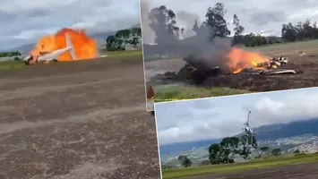 Șase oameni au murit după ce un avion s-a prăbușit! Un cunoscut cântăreț columbian, printre victime. VIDEO cu momentul prăbușirii