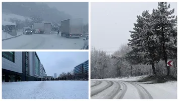 Ninsorile au revenit în România. Ninge de la prima oră și în București. Prognoza meteo ANM actualizată până în 16 februarie