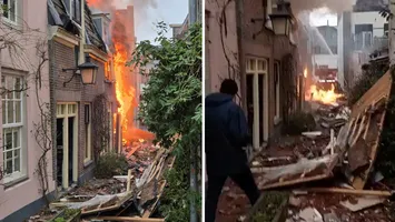 VIDEO Explozie puternică urmată de incendiu în centrul orașului: „Pământul s-a cutremurat”. Autoritățile caută supraviețuitori sub  dărâmături