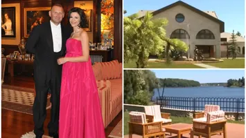FOTO Adina Alberts și Viorel Cataramă locuiesc într-o vilă impunătoare, pe malul lacului Snagov. Interiorul casei impresionează prin eleganță și rafinament