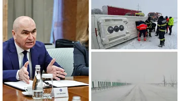 Deși jumătate de țară este blocată din cauza codului galben de viscol și ninsori, premierul a decis să nu convoace Comandamentul de Urgență: ”Nu este o situație dificilă, totul este bine”