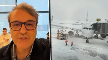 Lucian Mîndruță, blocat pe aeroportul din Otopeni din cauza zăpezii. Zborul spre SUA, întârziat: „Prea curând n-o să plecăm”