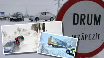 CNAIR, anunț de ultimă oră despre situația drumurilor din județele afectate de codul galben de viscol și ninsori