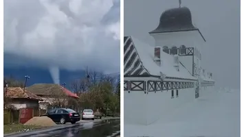 Prognoza meteo. Fenomene extreme în martie, tornade în sud, ninsori, viscolite la munte. Silviu Grigore a citit hărţile şi ştie când scăpăm de ciclon
