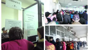 Aglomerație la ghișeele de taxe și impozite din toată țara. Românii asteaptă la cozi uriașe pentru a beneficia de reducerea de 10%