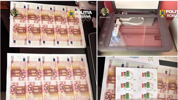 DIICOT a descoperit o rețea de falsificatori de bani în România. Transport de 1,2 milioane de euro falși, oprit de polițiștii români și bulgari