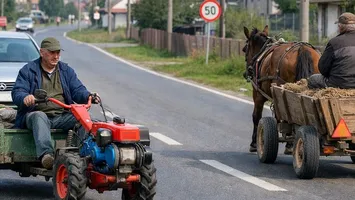 Situație neobișnuită în Codul Rutier 2026. Căruța este permisă pe drumurile publice, dar motocultorul nu. Care este explicația