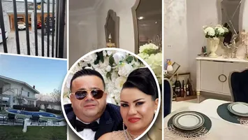Cum arată vila din Ștefănești în care locuiește Adrian Minune. De amenajare s-a ocupat soția lui, Cati