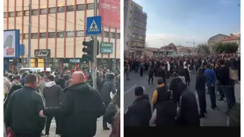 Minerii din Gorj au ieșit în stradă. Un oraș întreg a fost paralizat din cauza protestului: ”Dați jos Guvernul!”