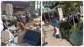 VIDEO Condamnatul Rizea, mânjit cu fecale la una dintre cele mai luxoase cafenele din Monte Carlo. Beinur nu a mai suportat și l-a pus la punct: ”Nu poți să vorbești așa de fata unuia. Când eu am avut grijă de tine și la pușcărie”