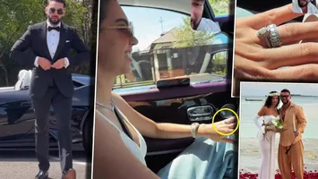 Cum arată verighetele purtate de Dorian Popa și Andreea. Influencerul nu s-a uitat la bani și i-a ucmpărat cele mai spectaculoase bijuterii iubitei sale