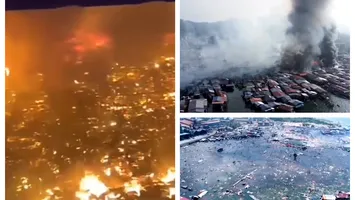 Imagini apocaliptice în Borneo. Un incendiu devastator a distrus 1.000 de case VIDEO