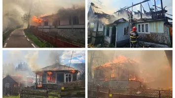 Ajutoare de 1 milion de lei pentru persoanele afectate de incendiul din Vrancea VIDEO