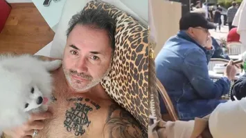 Cristian Rizea, pe sărăcie la Monaco, cu apă minerală și cafea la terasă. Poartă aceeași cămașă pe care l-a „stropit” Nuredin Beinur VIDEO